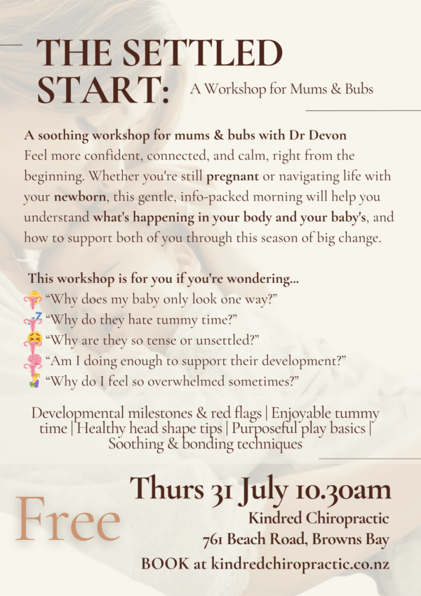 The Settled Start: A Workshop for Mums & Bubs